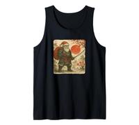 Costume de Guerrier Japonais du Père Noël Samouraï Sumi-e Art drôle Débardeur