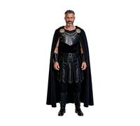 Costume de guerrier pour cosplay, cape noire, costume d'Halloween pour | Manteau médiéval ancien Grèce Agamemnon pour homme