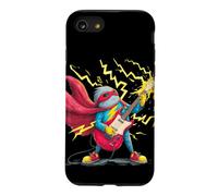 Costume de Guitare Rock électrique avec Un héros Cool dans la Cape Coque pour iPhone SE (2020) / 7/8