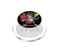 Costume de Guitare Rock électrique avec Un héros Cool dans la Cape PopSockets PopGrip pour MagSafe