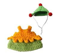 Costume de hamster | Robe sweat tricotée avec chapeau pour animaux de compagnie | Vêtements chauds pour animaux de compagnie - Pour cochon d'Inde, hamster, furet, lapin, chinchilla, hérisson, gerbil