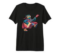 Costume de héros coloré avec Guitare pour Cape T-Shirt Haut de Gamme