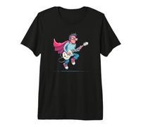Costume de héros Cool avec Cape et Guitare électrique T-Shirt Haut de Gamme