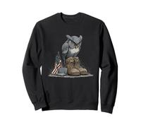 Costume de Hibou Militaire Symbolique tragique Sweatshirt