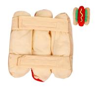 Costume de hot-dog pour animaux de compagnie,Costume de hot-dog pour animaux de compagnie, Costume de hamburger chaud d'hiver Cosplay drôle, Accessoires de cosplay pour animaux de compagnie, manteau a