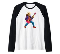 Costume de Jésus de guitare électrique cool pour adultes et enfants Manche Raglan