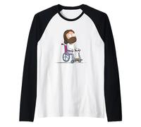 Costume de Jésus en Fauteuil Roulant Cool pour Les Amoureux du Christ Manche Raglan