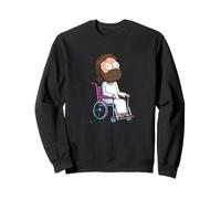 Costume de Jésus en Fauteuil Roulant Cool pour Les Amoureux du Christ Sweatshirt