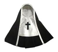Costume de jeu de rôle pour chien - Costume de nonne d'Halloween, tenue de costumade amusante | Vêtements pour petits chats et chiens - Vêtements sur le thème de la photographie - Coupe confortable