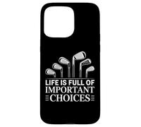 Costume de Joueur de Golf Amusant pour Tournoi de Golf Sarcasting Golf Coque pour iPhone 15 Pro Max
