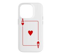 Costume de Joueur de Poker Ace of Hearts pour Halloween Coque pour iPhone 14 Pro