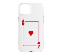 Costume de Joueur de Poker Ace of Hearts pour Halloween Coque pour iPhone 15 Plus