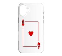 Costume de Joueur de Poker Ace of Hearts pour Halloween Coque pour iPhone 16 Plus