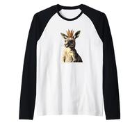 Costume de kangourou couronné amusant pour adultes et enfants Manche Raglan