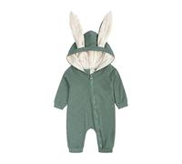 Costume de lapin pour bébé - Tenue de Pâques - Adorable - Combinaison douce - Avec oreilles de lapin - Combinaison mignonne pour les séances photo de Pâques