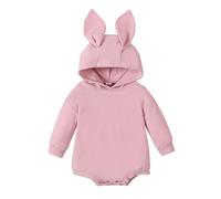 Costume de lapin pour bébé - Tenue de Pâques - Costume animal mignon - Combinaison douce - Avec oreilles de lapin - Grenouillère pour les promenades au printemps