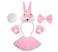 Costume de lapin - Tenue de costumade de lapin légère, design réglable avec oreilles et queue | Tissu doux et confortable - Vêtements de fête blancs pour femmes