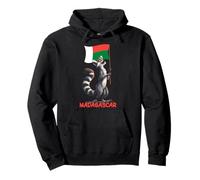 Costume de lémurien avec Agitation du Drapeau de Madagascar Sweat à Capuche