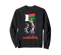 Costume de lémurien avec Agitation du Drapeau de Madagascar Sweatshirt