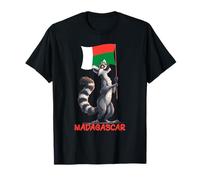 Costume de lémurien avec Agitation du Drapeau de Madagascar T-Shirt