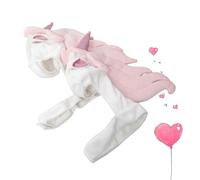 Costume de Licorne pour Animaux de Compagnie, Détail Soigné, Blanc | Peluche Pp Coton, 50g Léger, pour Chiot, Usage Quotidien et Célébration Halloween