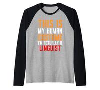 Costume de linguiste drôle Langue Science Recherche Linguistique Manche Raglan