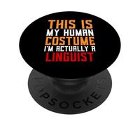 Costume de linguiste drôle Langue Science Recherche Linguistique PopSockets PopGrip Adhésif