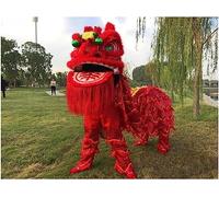Costume de lion chinois traditionnel pour adultes, costume de mascotte double lion pour festival de printemps et spectacles culturels