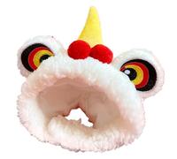 Costume de lion dansant pour animal de compagnie - Tenue de lion amusante et colorée pour animaux de compagnie, accessoire de costume mignon pour les vacances | Costume confortable et facile à porter