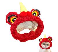 Costume de lion pour animaux de compagnie - Costume de fête pour animal de compagnie, costume de lion dansant pour animal de compagnie, chapeau de danse de lion pour animaux de compagnie, coiffe de