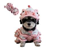 Costume de lion pour chien - Crinière de lion pour le Nouvel An | Perruque crinière de lion pour chaton Vêtements de cosplay pour parents d'animaux domestiques amoureux des animaux, fête sur le thème