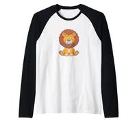 Costume de Lion Safari de Dessin animé pour Les Amateurs d'animaux et de tétines Manche Raglan