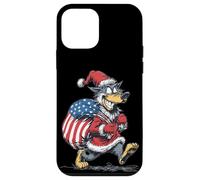Costume de Loup américain Rieur avec Sac de Père Noël pour Les Jours festifs Coque pour iPhone 12 Mini