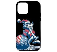 Costume de Loup Amusant dans l'humeur de Noël avec Sac de Père Noël Coque pour iPhone 12 Mini