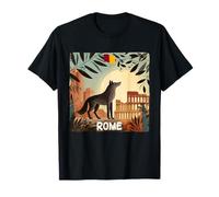 Costume de Loup avec Vue sur la Ville de Rome T-Shirt