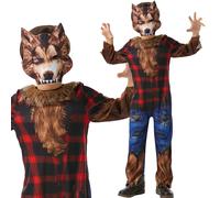 Costume De Loup Pour Garçons Halloween Effrayant Déguisement De Fête