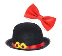Costume de magicien de qualité supérieure pour adultes - Complet avec casquette, nœud papillon et lunettes pour Halloween, cosplay, spectacles de magie et fêtes à thème | Durable, léger et réglable