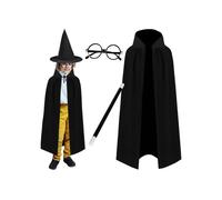 Costume de magicien/sorcier lot de 4 Kruzzel 19555