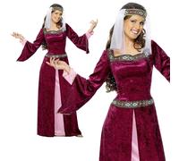 Costume De Maid Marion Pour Adultes Robe Fantaisie Femmes Robin Des Bois UK 8-26