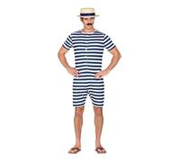 Costume de maillot de bain rétro - WIDMANN - Années 50 - Bleu - Multicolor - XL M