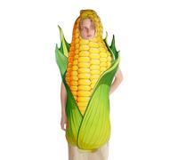 Costume de maïs - Tenue tunique végétale fantaisie en polyester de 43,29 pouces | Costume unisexe de culture légère imprimée vive, costume de jeu de rôle de récolte pour adultes pour carnaval
