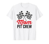 Costume de Maman Pit Crew pour fête de Course T-Shirt Graphique avec Valeur