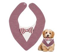 Costume de mariage pour chien - Accessoires avec bandana pour animaux de compagnie - Collier avec nœud papillon pour chien - Pour fêtes d'anniversaire, Saint-Valentin, animaux de compagnie