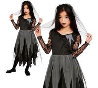 Costume De Mariée De Cimetière Gothique Pour Filles Halloween
