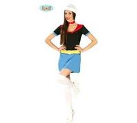 Costume de marin popeye femme Blanc G