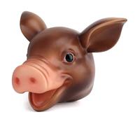 Costume de marionnette à main en forme de tête d'animal - Fournitures de cosplay et de fête - Accessoires amusants interactifs pour costumes et jeux (petit cochon parfumé)