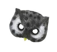 Costume de mascarade de hibou - masque d'oiseau, ailes en plumes | Bandeau de chouette enneigée réaliste, finition du plumage blanc, fête légère adaptée au cosplay d'Halloween, habillage du carnaval,