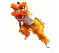 Costume de Mascotte de Danse du Lion, Lion du Sud, Art Folklorique Chinois, Robe de Cosplay, Tailles S, M, L(Orange,S)