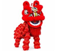 Costume de Mascotte de Danse du Lion pour Les Enfants de 15 Ans Et Plus | Costume de Performance de Danse du Lion for la Performa Festival de Carnaval(Red1)