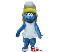Costume de mascotte du Canada de luxe de Schtroumpfette SpotSound